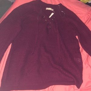 Knitted pullover sweater